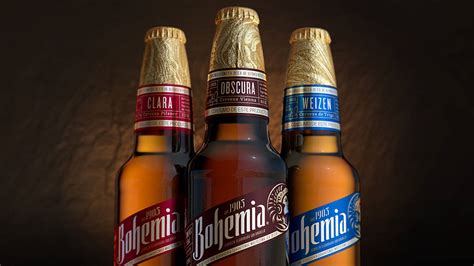 bohemia beer dieline design branding packaging inspiration