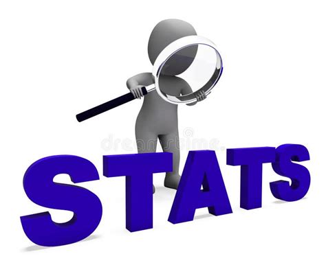 stats character shows statistics reports stat  analysis stock illustration image