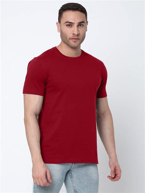 sleeve hosiery cherry red  neck  shirt size xs xxl  rs   mumbai