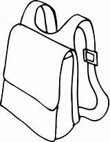Backpack Clipart Outline Coloring Printable Drawing School Cliparts Bag Clip Pages Person Sheet House Boy Color Library Clipartbest Az Clipground sketch template