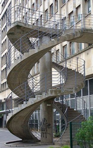 double helix spiral staircase  inspired   human genome   complimenting design