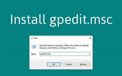 how to install group policy editor gpedit msc troubleshooter