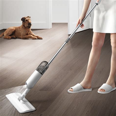 water spray mop kit handheld spray mop household flat mop floor cleaner  spin head dust mop
