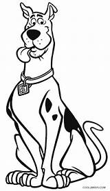 Coloring Scooby Doo Print sketch template