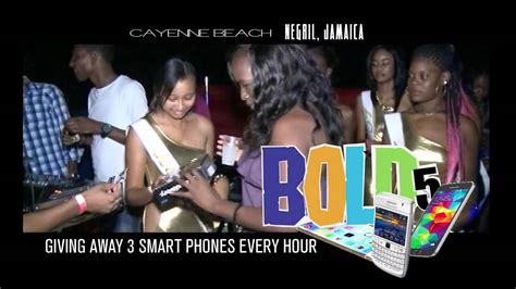 Bold 5 The Biggest Party In Negril Jamaica Aug 9th At Cayenne Beach