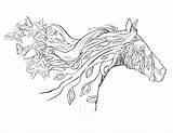 Horse Coloring Mandala Pages Horses Adults Adult Realistic Printable Running Beautiful Drawing Color Detailed Wind Draft Rocks Print Colouring Books sketch template