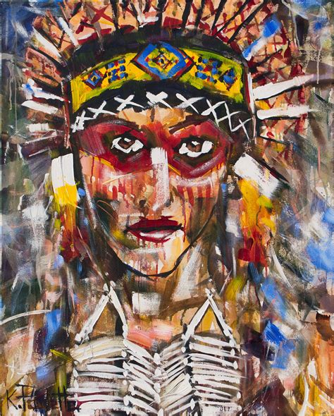tribal artwork indian headdress fearless fierce empowering kent paulette