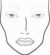 Makeup Face Printable Vidalondon Charts Blank Chart Make Clipart sketch template