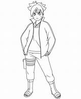 Boruto Uzumaki Amordepapeis Sarada sketch template