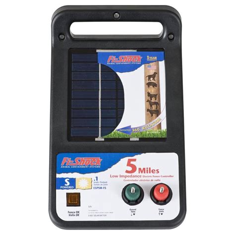 shop fi shock  mile solar electric fence charger  lowescom