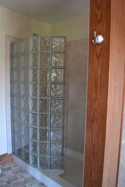 glass block walk  shower  diy interior shower wall panels lincoln