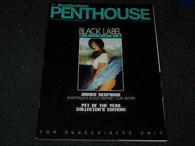 australian penthouse magazine june  black label edition