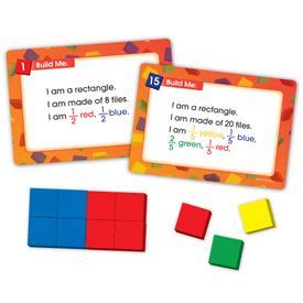 color tile fraction puzzles grades   fractions color tile math