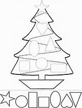 Tree Christmas Coloring Topper Printable выбрать доску sketch template