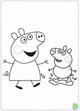 Pig Peppa Coloring Pages Friends Dinokids Print Easy Preschool Colouring 2517 Template Quote Close Printables Popular Printable Library Clipart sketch template