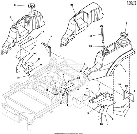 snapper pro  sxtbve   turn rider parts diagram  fuel tank mount group