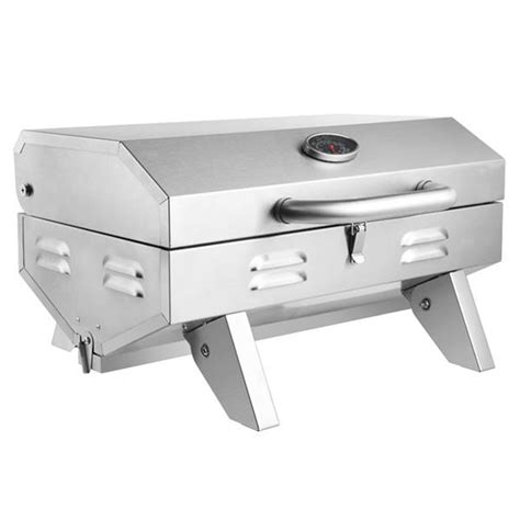 Zokop Tg 5u Square Stainless Steel Bbq Gas Grill Silver