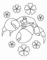Tamatoa Crab Moana Coloring Pages Shamrock Color Online Printable Funny sketch template