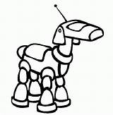 Robot Coloring Pages Dog Robots Sheets Colouring Color Cartoon Kids Simple Outline Printable Clipart Animal Cliparts Clip House Drawing Easy sketch template