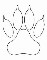 Lion Paw Print Printable Outline Template Stencil Clipart Templates Cut Drawing King Crafts Pattern Patterns Patternuniverse Use Stencils Creating Cliparts sketch template