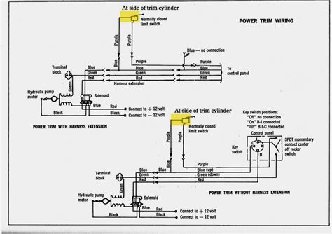 power tilt wiring diagram