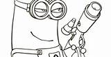 Minion Coloring Beach Pages sketch template