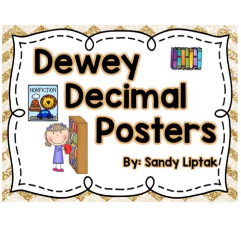 dewey decimal posters lessons  sandy