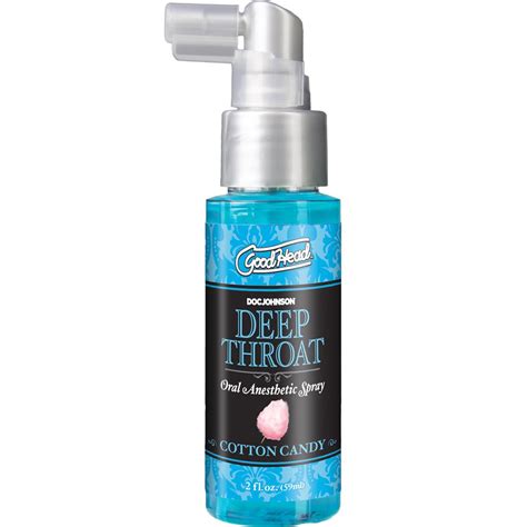 goodhead deep throat oral sex aid spray 2 fl oz 59 ml cotton candy