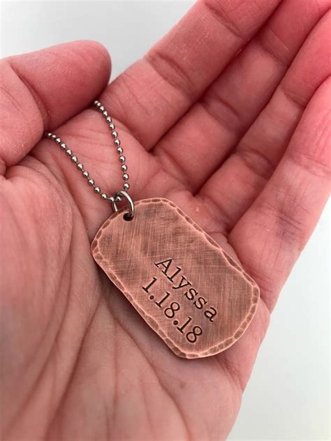 dog tags  men dog tag necklace personalized dog tags  etsy