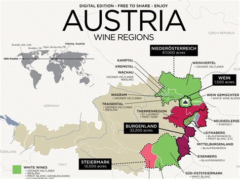 austrian wine  map wine folly