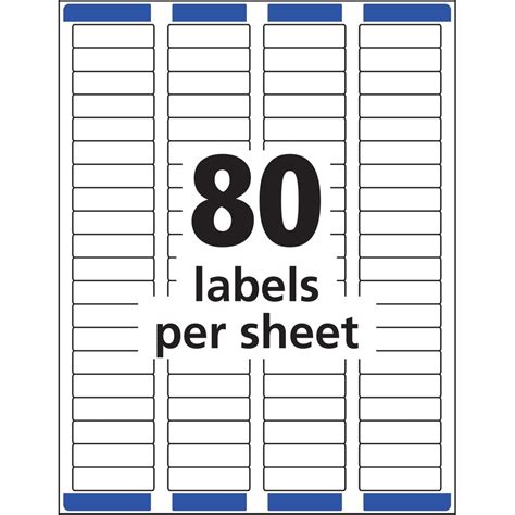 avery easy peel mailing laser labels  width    length