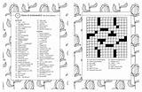 Adult Posh Crosswords Coloring Book Puzzles sketch template