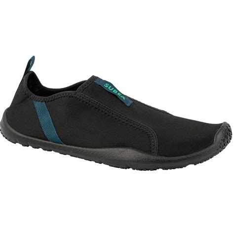 adult elasticated water shoes aquashoes  black