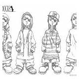 Coloring Pages Boondocks Gangsta Fanart Cool sketch template