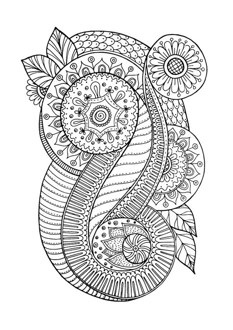 zen antistress abstract pattern inspired anti stress adult coloring