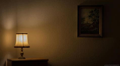 table lamp  nightstand  stock photo
