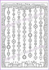Doodle Coloring Dangles Zentangle Zenspirations Zen Buttons Choose Board Pattern sketch template