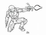 Coloring Pages Spartan Halo Printable Getdrawings Warrior sketch template