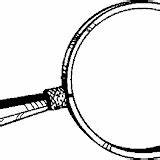 Coloring Pages Magnifying Glass Post sketch template