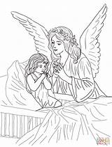 Coloring Angel Pages Kids Adults Print Pdf sketch template