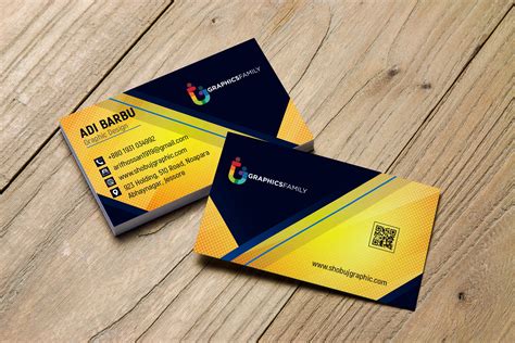 professional modern business card design template   graphicsfamily