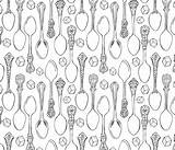 Sugar Coloring Book Style Spoonful Spoonflower Fabric Preview Heatherdutton sketch template