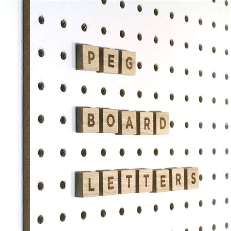 pegboard letters  block design notonthehighstreetcom