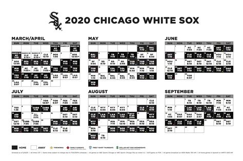 white sox broadcast schedule