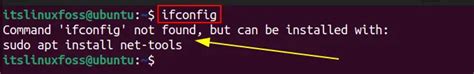 Fix “ifconfig Command Not Found” Error – Its Linux Foss