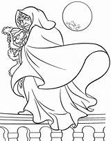 Coloring Rapunzel Pages Baby Disney Tangled Gothel Colouring Mother Book Princess Clip Color Kids Kleurplaten Ferngully Getdrawings Getcolorings Lineart Library sketch template