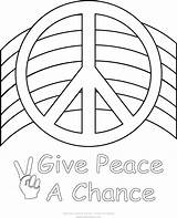Coloring Pages Peace Sign Print Printable Symbol Book Color Kids Girls Sheets Bible Drawing Rainbow Sheet Signs Own Click Collections sketch template