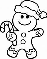 Gingerbread Pinclipart sketch template