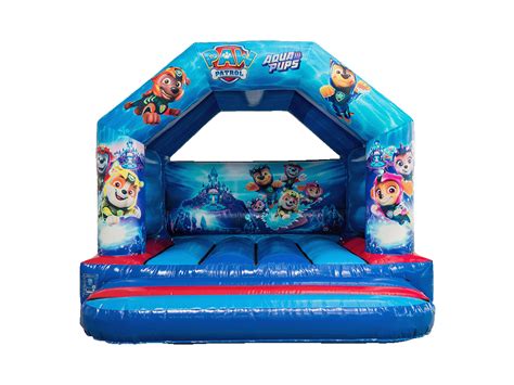 xft paw patrol aqua pups  frame bouncy castle airquee