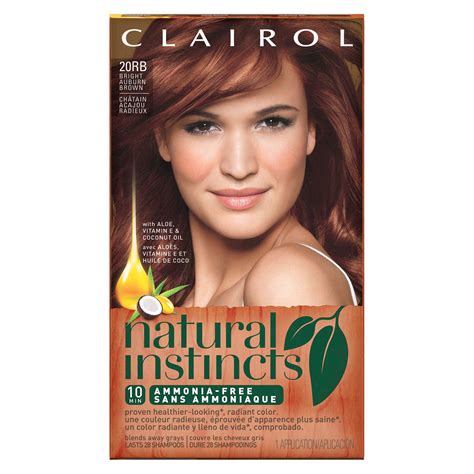 natural instincts clairol demi permanent hair color  light auburn spiced tea  kit